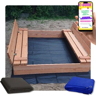 HIT Piaskownica Drewniana Zamykana 120 cm Otwory Montażowe PREMIUM PREZENT DLA DZIECI + EBOOK - Place zabaw HIT Piaskownica Drewniana Zamykana 120 cm Otwory Montażowe PREMIUM PREZENT DLA DZIECI + EBOOK - Place zabaw - miniaturka - grafika 1