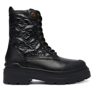 Botki damskie - Trzewiki PINKO Mia 25 SD0401T047 Czarny - miniaturka - grafika 1