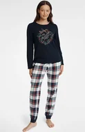 Piżamy damskie - Piżama damska świąteczna Goldy 40939-59X, Kolor granatowy-wzór, Rozmiar 2XL, Henderson - Primodo.com - miniaturka - grafika 1