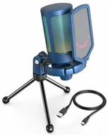 Mikrofony komputerowe - AmpliGame A6V RGB Blue - miniaturka - grafika 1