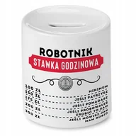 Skarbonki - Dla Robotnika Skarbonka na Urodziny na Prezent z Nadrukiem ze Zdjęciem + Opakowanie na prezent (wzór 01) - miniaturka - grafika 1
