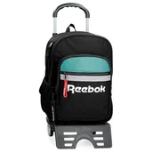 Plecaki szkolne i tornistry - Reebok Andover Plecak szkolny z wózkiem Czarny 30x40x12 cms Poliester 14,4L by Joumma Bags, czarny, plecak szkolny na kółkach - miniaturka - grafika 1