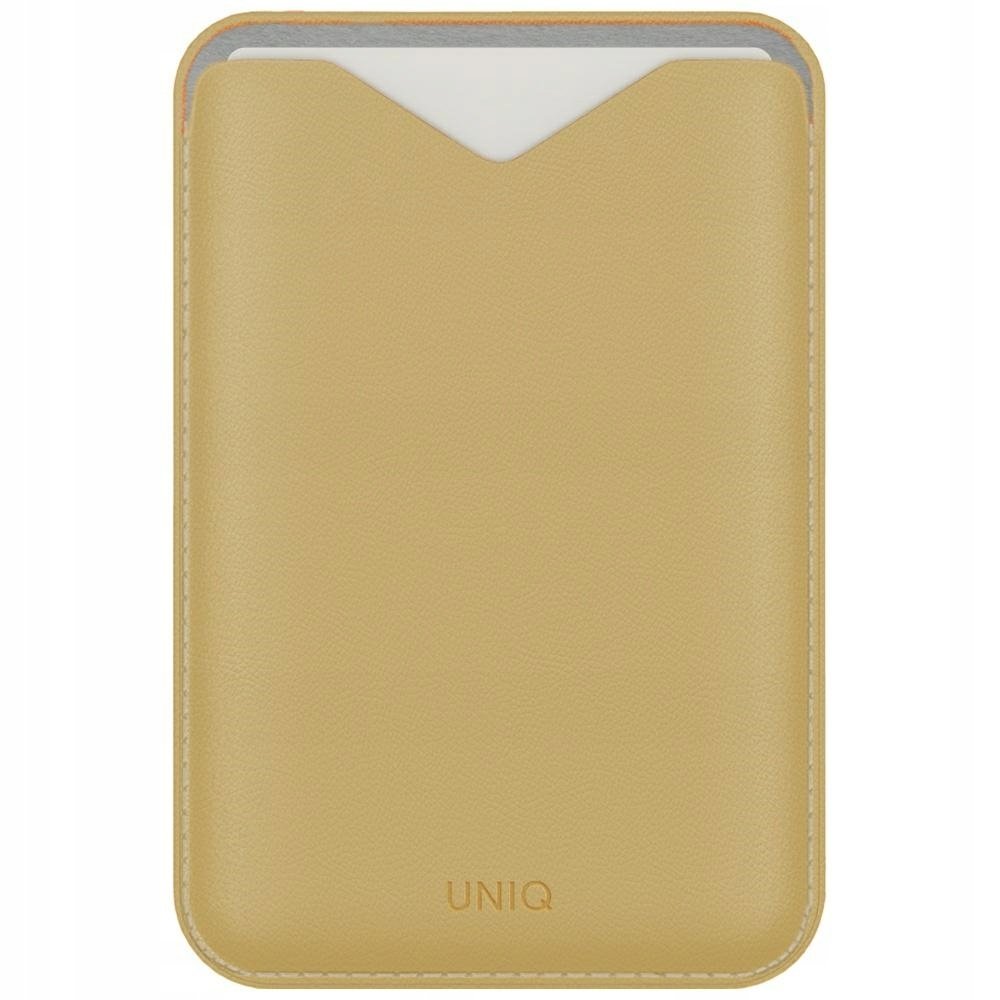Magnetyczny portfel Uniq Lyden Evo stojak na telefon żółty