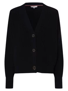 Tommy Hilfiger - Kardigan damski, niebieski - Swetry damskie - miniaturka - grafika 1