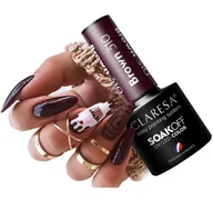 Lakiery hybrydowe - Claresa Brown 310 Lakier Hybrydowy Hybryda Ciemne Bordo 5 Ml - miniaturka - grafika 1