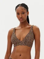 Stroje kąpielowe - MICHAEL Michael Kors Góra od bikini MM54113 Beżowy - miniaturka - grafika 1