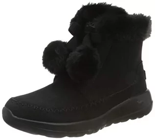 Botki damskie - Skechers Damskie botki On-the-go Joy, czarny, imitacja weluru - 40 EU - grafika 1