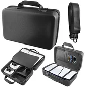 Akcesoria do Playstation - ETUI KUFEREK KUFER WALIZKA TORBA POKROWIEC DO PRZENOSZENIA KONSOLI PLAYSTATION 5 SLIM DO PS5 D Chassis CFI-2016 | czarny - miniaturka - grafika 1