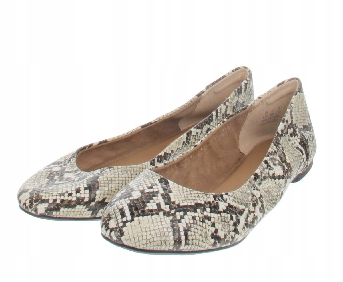 Amazon Essentials Baleriny Damskie Wzór Wężowy Gładkie 40 J1A