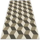 Dywany zewnętrzne - Dywan ogrodowy zewnętrzny Sześciany 60x90 cm - miniaturka - grafika 1