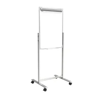 Biuro i firma OUTLET - OUTLET Flipchart magnetyczny mobilny na kółkach 100x70 cm DWUSTRONNY - miniaturka - grafika 1