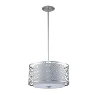 Lampy sufitowe - Ziggy lampa wisząca srebrna ZIGGY-2P-M-LS Elstead Lighting - miniaturka - grafika 1