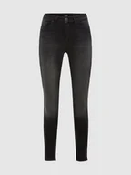 Spodnie damskie - Jeansy w dekatyzowanym stylu o kroju skinny fit - miniaturka - grafika 1