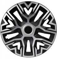 Kołpaki samochodowe - Kopak 15" THE BEST BICOLOR silver/black, 1szt - miniaturka - grafika 1