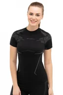 Koszulki sportowe damskie - Koszulka termoaktywna damska Brubeck Dry SS13690 czarny/grafit - miniaturka - grafika 1