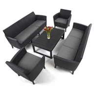 Meble ogrodowe - Curver Zestaw salemo fiesta max lyon 8-os. : kolor - grafit/szary BK-013570 - miniaturka - grafika 1