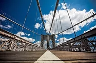 Fototapety - Nice Wall Brooklyn Bridge - fototapeta FS0557 - miniaturka - grafika 1