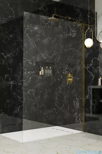 Radaway Modo Gold SL II kabina Walk-in 115x200 prawa szkło przejrzyste 10319115-09-01R - Kabiny prysznicowe - miniaturka - grafika 1