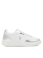 Buty dla dziewczynek - U.S. Polo Assn. Sneakersy DENNY004A Biały - miniaturka - grafika 1