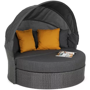Sofa ogrodowa z baldachimem Sydney Grey / Grey Melange - Sofy ogrodowe - miniaturka - grafika 1