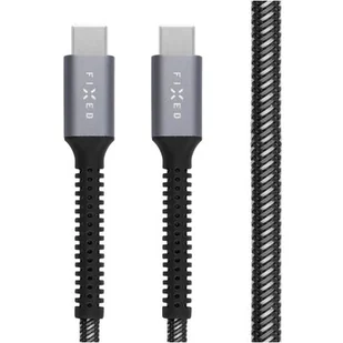 Fixed Kabel Armor Cable USB-C / USB-C PD 240W, 1.2 m, szary - Kable USB - miniaturka - grafika 1