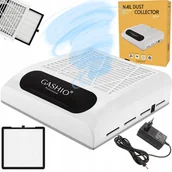 Pozostałe urządzenia kosmetyczne - Pochłaniacz Pyłu do Paznokci Manicure Bezworkowy z Filtrem HEPA 80W Biały - miniaturka - grafika 1