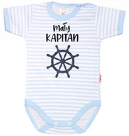Body dla niemowląt - BODY KR NAPIS nadruk MAŁY KAPITAN r 92 KLEKLE - miniaturka - grafika 1