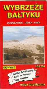 Wybrzeże Bałtyku Jarosławiec Ustka Łeba mapa turystyczna 1:50 000 - Lider Serwis - Atlasy i mapy - miniaturka - grafika 1