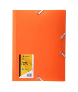 Penmate Teczka z gumką A4 PP-101 pomarańczowa - Teczki i skoroszyty - miniaturka - grafika 1