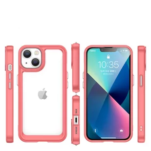 Etui Outer Braders sztywny pokrowiec z żelową ramką do iPhone 14 Plus czerwony - Etui i futerały do telefonów Etui Outer Braders sztywny pokrowiec z żelową ramką do iPhone 14 Plus czerwony - Etui i futerały do telefonów - miniaturka - grafika 3