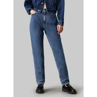 Spodnie damskie - CALVIN KLEIN JEANS Jeansy | Mom Fit - miniaturka - grafika 1