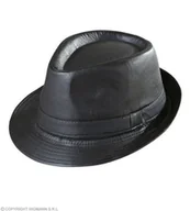 Dodatki do strojów karnawałowych - Kapelusz Fedora, czarny, rozmiar uniwersalny - miniaturka - grafika 1