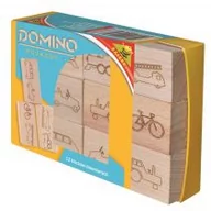 Klocki - Mattel Domino Drewniane Pojazdy 12m+ - miniaturka - grafika 1