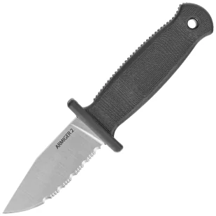 Nóż Demko Armiger 2 Clip Point Black Thermal Plastic Rubber, Satin 4034SS by Andrew Demko (ARM2-4034SS-CP) - Noże - miniaturka - grafika 1