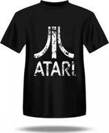 Koszulki męskie - Under Armour Koszulka męska z białym logo ATARI / Czarna / L - miniaturka - grafika 1