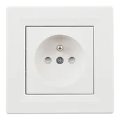 Gniazdka elektryczne - Schneider Electric Gniazdo Asfora 2P+Z białe - miniaturka - grafika 1