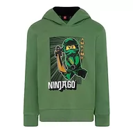 Bluzy dla chłopców - LEGO Ninjago bluza chłopięca z kapturem - 100% bawełna - LWSTORM 616, 888., 146 - miniaturka - grafika 1