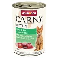 Mokra karma dla kotów - Animonda Carny Kitten, 12 x 400 g - Wołowina, kurczak i królik - miniaturka - grafika 1