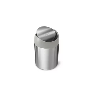 Simplehuman Kosz na toaletkę uchylny 1.5L stal matowa - Pozostałe akcesoria do uprawy roślin - miniaturka - grafika 1