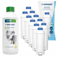 Wkłady filtrujące - Filtr aqualunga Wessper x10 + odkamieniacz 0,5l Green Cleanmax dla Delonghi - miniaturka - grafika 1