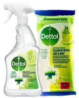 Dezynfekcja - DETTOL Zestaw chusteczki antybakteryjne + spray - miniaturka - grafika 1