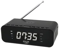 Radiobudziki - Radiobudzik z ładowarką bezprzewodową Adler AD 1192B Bluetooth AUX - czarny - miniaturka - grafika 1