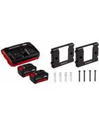 Akumulatory do elektronarzędzi - Einhell 2x 4.0Ah Twincharger Kit Set Kolor CZARNY/red - miniaturka - grafika 1