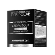 Kremy do twarzy - Dermolab - Bogaty krem z efektem wypełniacza Botox-Like Effect, krem do twarzy kobiety przeciwzmarszczkowy, z kwasem hialuronowym i witaminą B3, dla skóry bardziej tonizowanej i świeżej, 50ml - miniaturka - grafika 1
