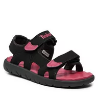 Buty dla chłopców - Sandały Timberland Perkins Row 2 Strap Sandal TB0A43EAEDJ1 Black W Bright Pink - miniaturka - grafika 1