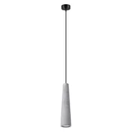 Lampy sufitowe - Lampa wisząca ELECTRA beton SOLLUX LIGHTING - miniaturka - grafika 1