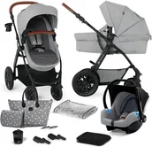 Wózki dziecięce - Wózek wielofunkcyjny 3w1 Kinderkraft XMOOV CT Jasnoszary  ! - miniaturka - grafika 1