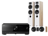 Kino domowe - Yamaha RX-A2A (czarny) + Diva 5 (dąb) + Diva 7 (dąb) - miniaturka - grafika 1