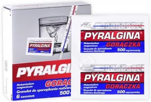 Zakłady Farmaceutyczne POLPHARMA SA Pyralgina gorączka 500 mg x 6 sasz.gran - Przeziębienie i grypa - miniaturka - grafika 1