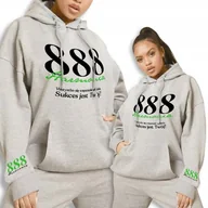 Bluzy damskie - Bluza Szara Damska Z Kapturem 888 Harmonia - Xl - miniaturka - grafika 1